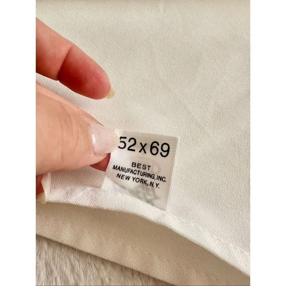 Better Yet by Best - a visa product - white table cloth - 52 x 69 inches